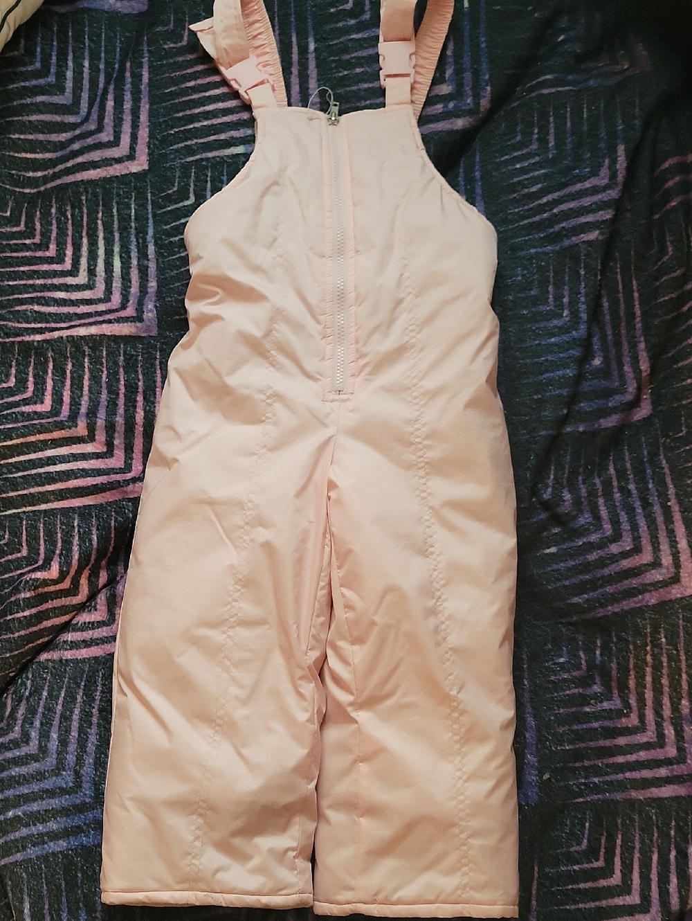 Athletic Works Light Pink Kids Snow Bib Overalls